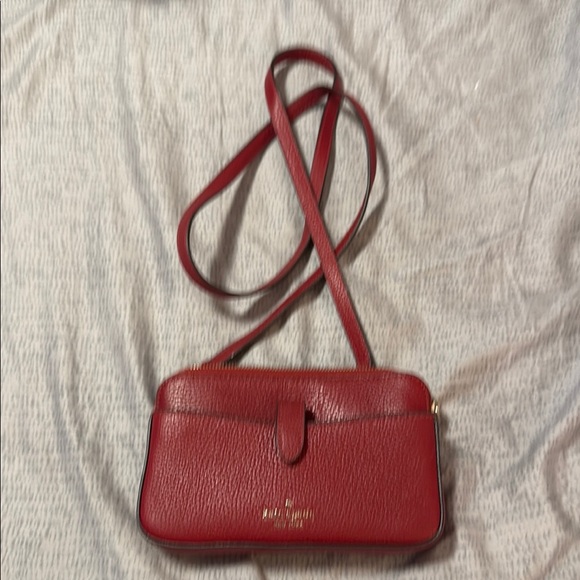 Kate Spade Red Crossbody Bag with Textured Finish - Picture 4 of 6